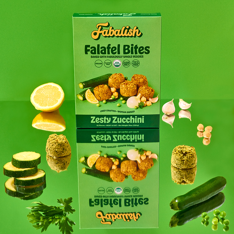 Zesty Zucchini Baked Falafel | Organic, Gluten-Free, Plant-Based