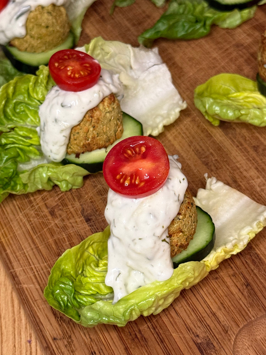 Zesty Zucchini Baked Falafel | Organic, Gluten-Free, Plant-Based