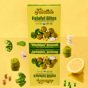 Cheddary Broccoli Baked Falafel