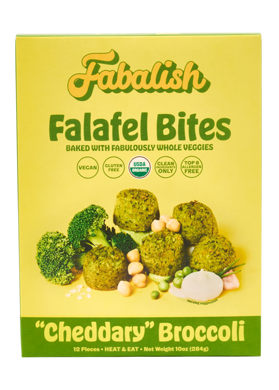Cheddary Broccoli Baked Falafel