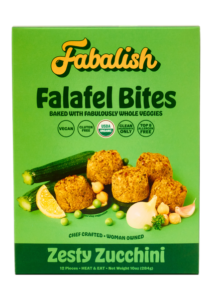 Zesty Zucchini Baked Falafel | Organic, Gluten-Free, Plant-Based