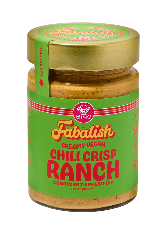 Spicy Chili Crisp Ranch: Mr Bing x Fabalish Vegan Ranch