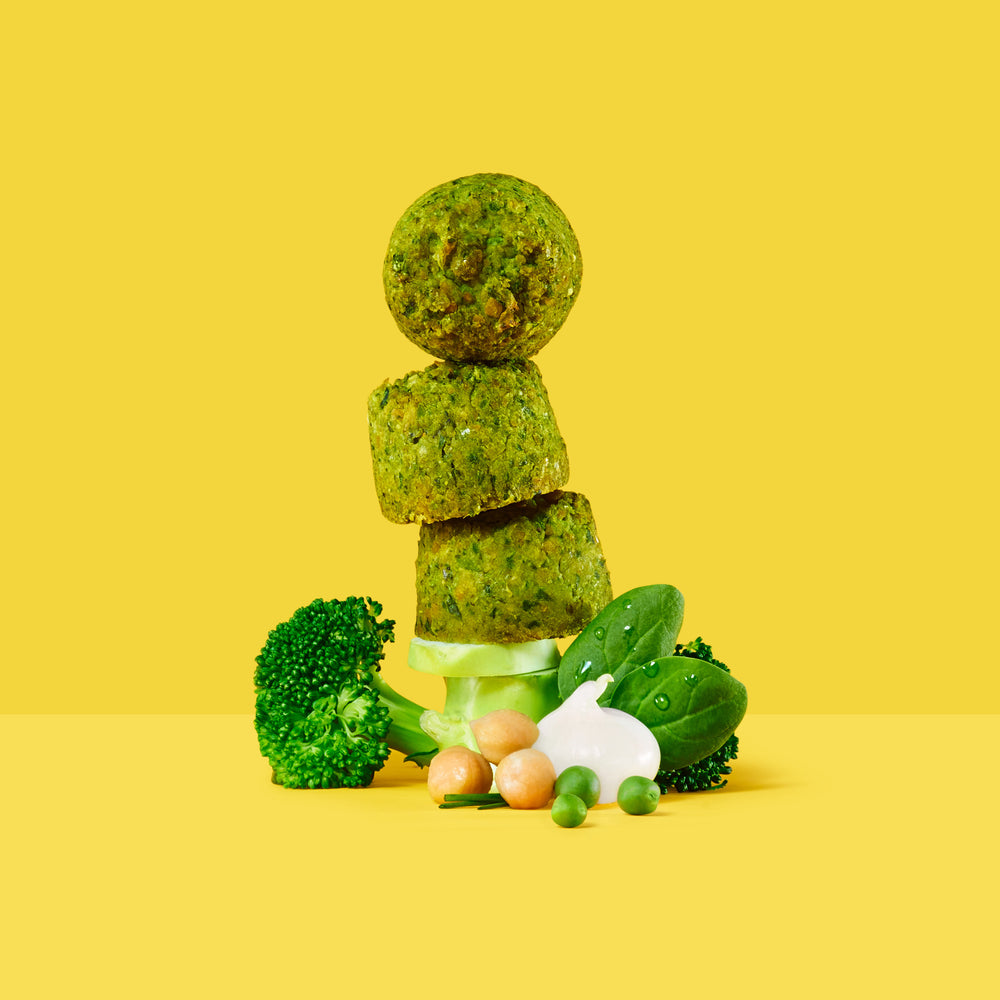 Cheddary Broccoli Baked Falafel